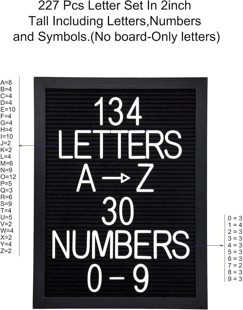 G GAMIT Felt Letter Board Letters Set - 227pcs 2 inch Tall Letters - Image 2